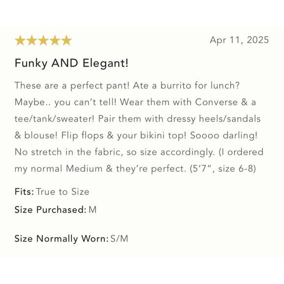 NWT Size S - The Somerset Pull-On Pants: Printed Silky Edition (NWT US$128) - Picture 2 of 16